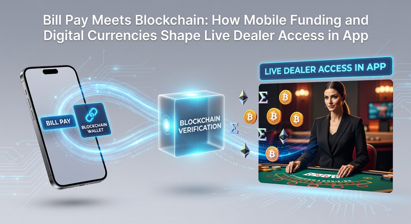 Blockchain transaction flow diagram illustrating mobile bill pay conversion to digital currency deposits for live dealer tables