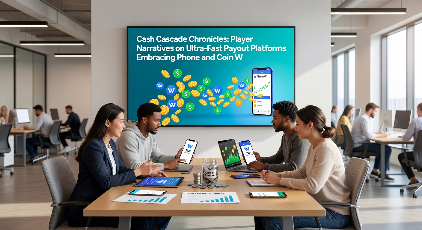 Dynamic scene of smartphones and cryptocurrency icons exploding into cash streams, representing verification-free ultra-fast payouts