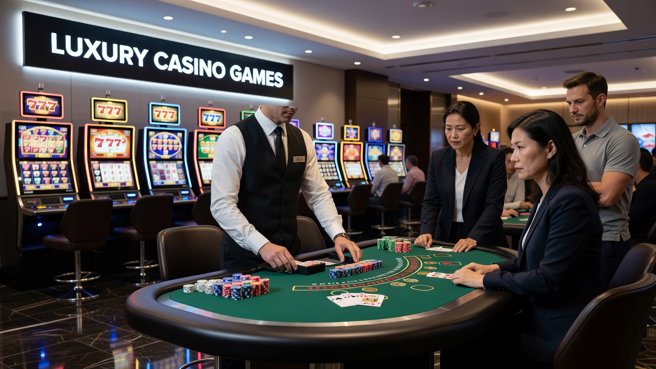 Close-up view of electronic casino game terminals showing video poker screens and digital roulette interfaces