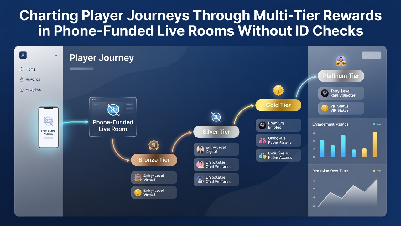 Infographic illustrating multi-tier reward progression and phone billing integration in Anjouan live gaming apps