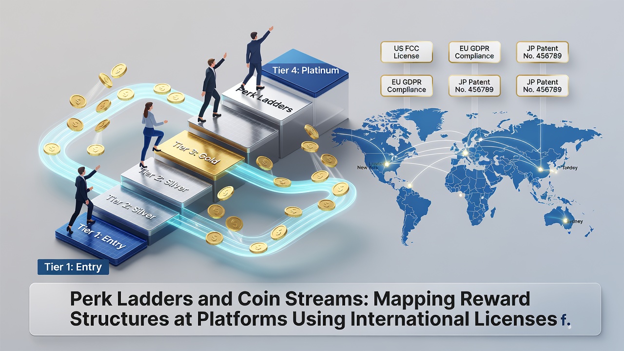 Infographic showing cryptocurrency reward streams and mobile payment integrations on internationally licensed casino sites